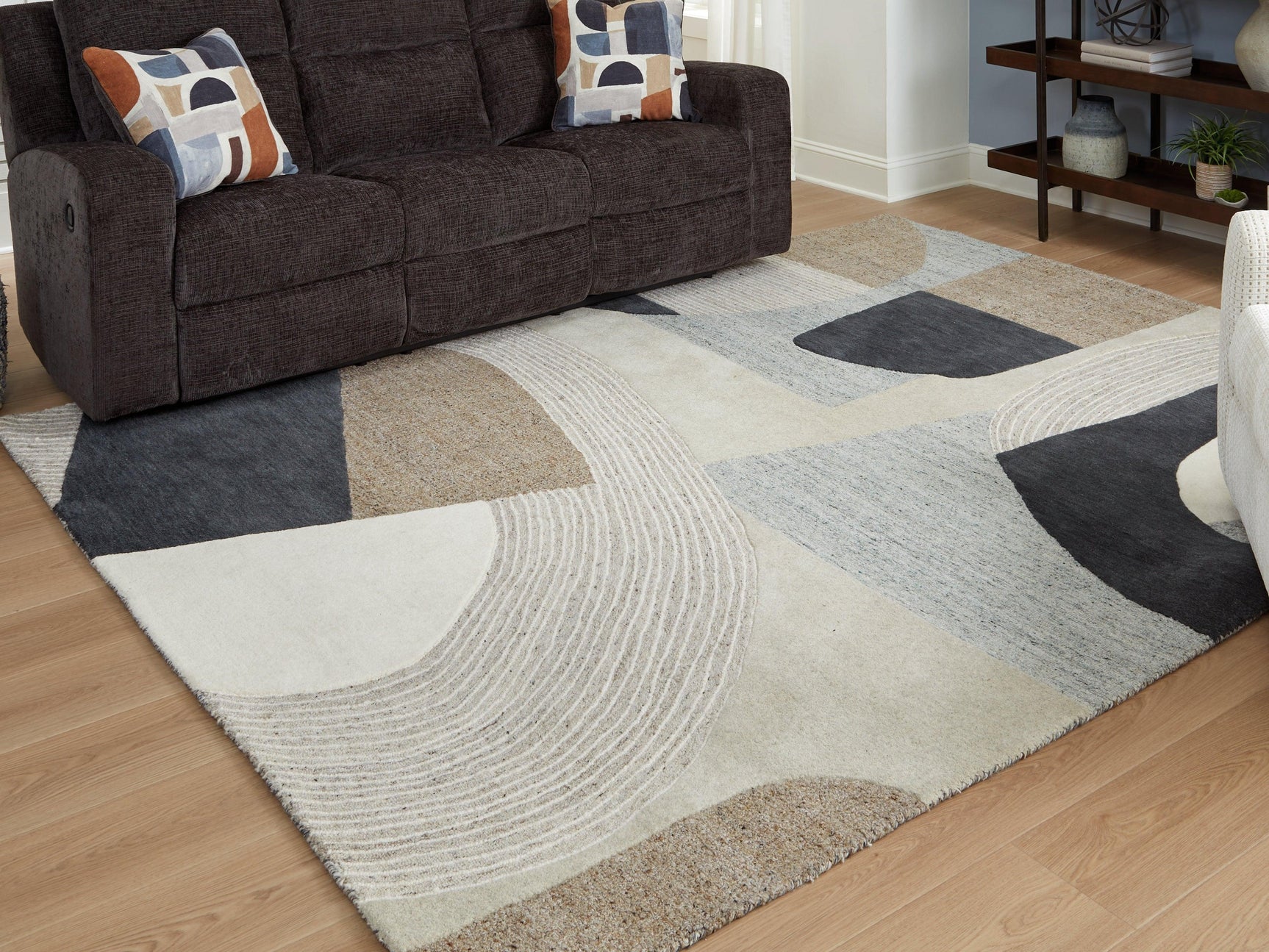 Edrickhill Grayish Teal/Taupe/Cream 8' x 10' Rug