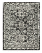 Glennisman Black/Gray/Ivory Large Rug