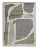 Anburgh Green/Gray/Ivory Large Rug