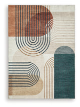 Farrendale Multi Washable 5' x 7' Area Rug