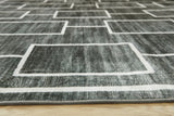 Elderland Black/Gray Washable 5' x 7' Area Rug