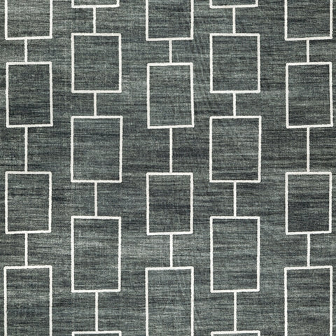 Elderland Black/Gray Washable 5' x 7' Area Rug