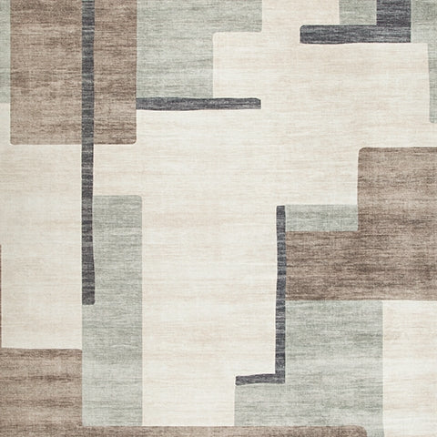 Larkport Cream/Brown/Gray Washable 8' x 10' Area Rug