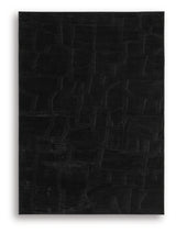 Gibbswell Black Washable 5' x 7' Area Rug