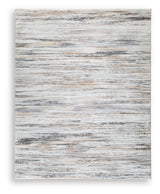 Nace Gray/Brown/White 7'6" X 9'6" Memory Foam Area Rug