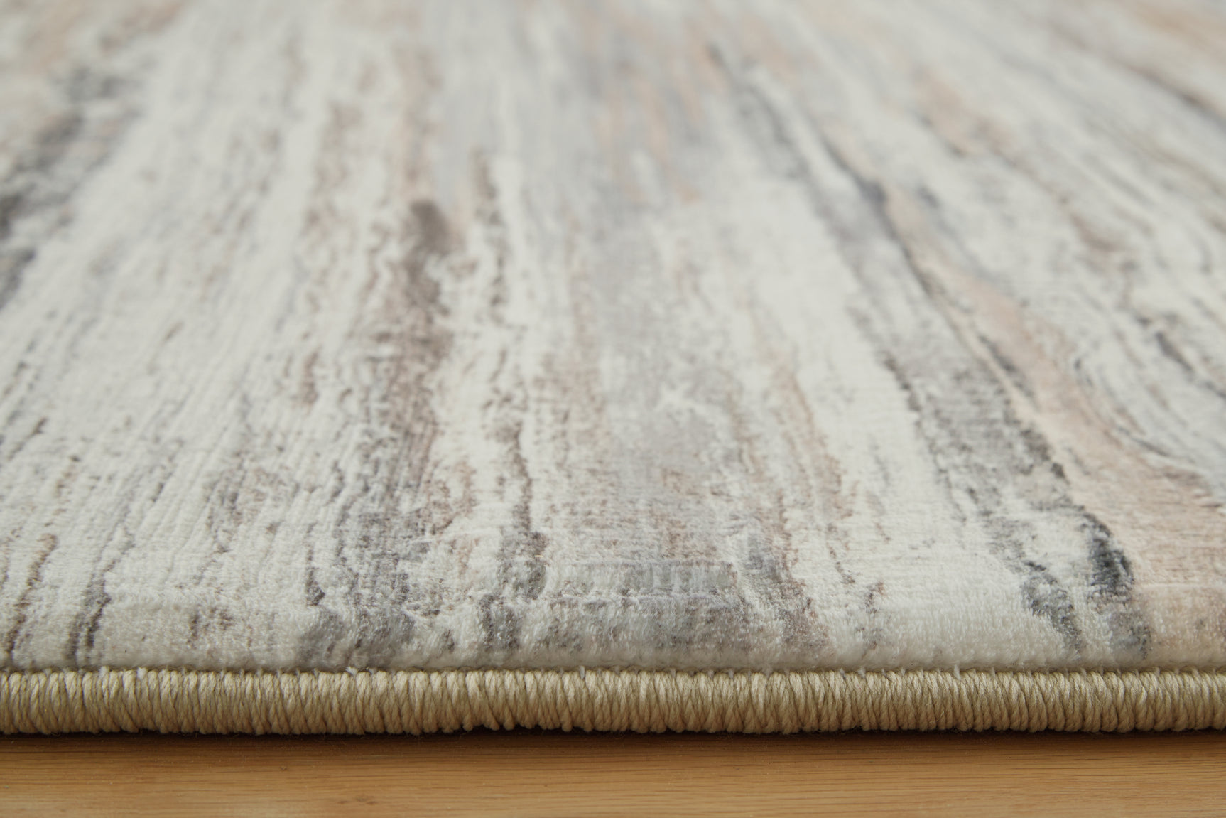 Nace Gray/Brown/White 7'6" X 9'6" Memory Foam Area Rug