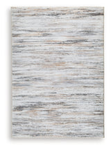 Nace Gray/Brown/White 5' x 7' Memory Foam Area Rug