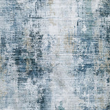 Arlenmont Blue/White/Brown 5' x 7' Memory Foam Area Rug
