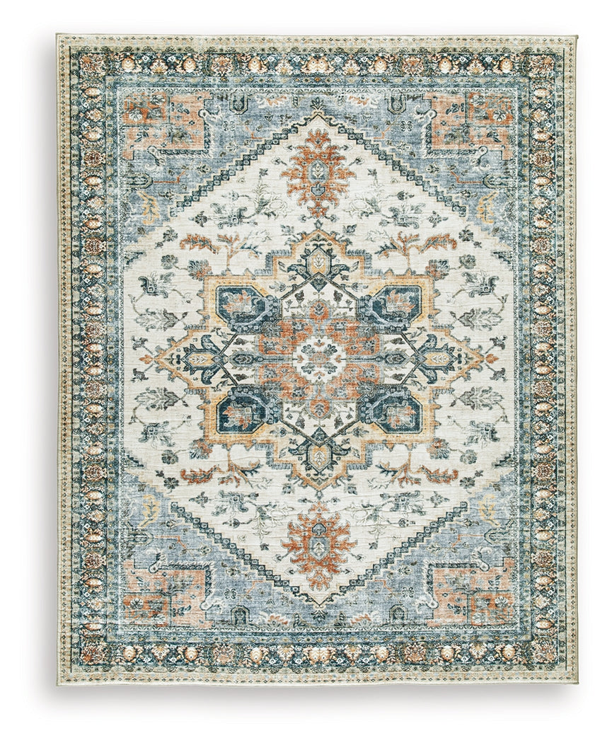Wallney Multi 7'6" X 9'6" Memory Foam Area Rug