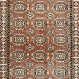 Qaabiz Sienna/Ivory/Black 7'8" x 10' Area Rug