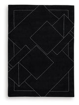 Marav Black/White 5' x 7' Area Rug