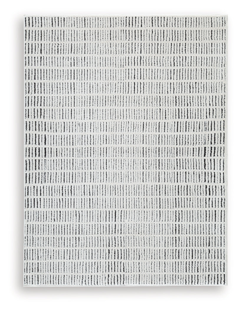 Turinwith Ivory/Black 5'3" x 7' Area Rug