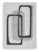 Davismour Ivory/Taupe/Charcoal 5' x 7' Area Rug