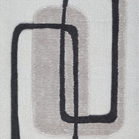 Davismour Ivory/Taupe/Charcoal 5' x 7' Area Rug