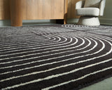 Eldonmore Black/Ivory 5' x 7' Area Rug