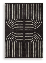 Eldonmore Black/Ivory 5' x 7' Area Rug