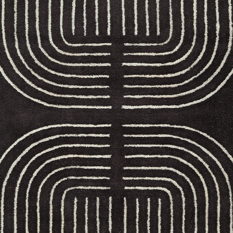 Eldonmore Black/Ivory 5' x 7' Area Rug