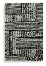 Kurtmen Black/Ivory 5' x 7' Area Rug