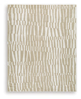 Corrbell Beige/White 7'8" x 10' Area Rug