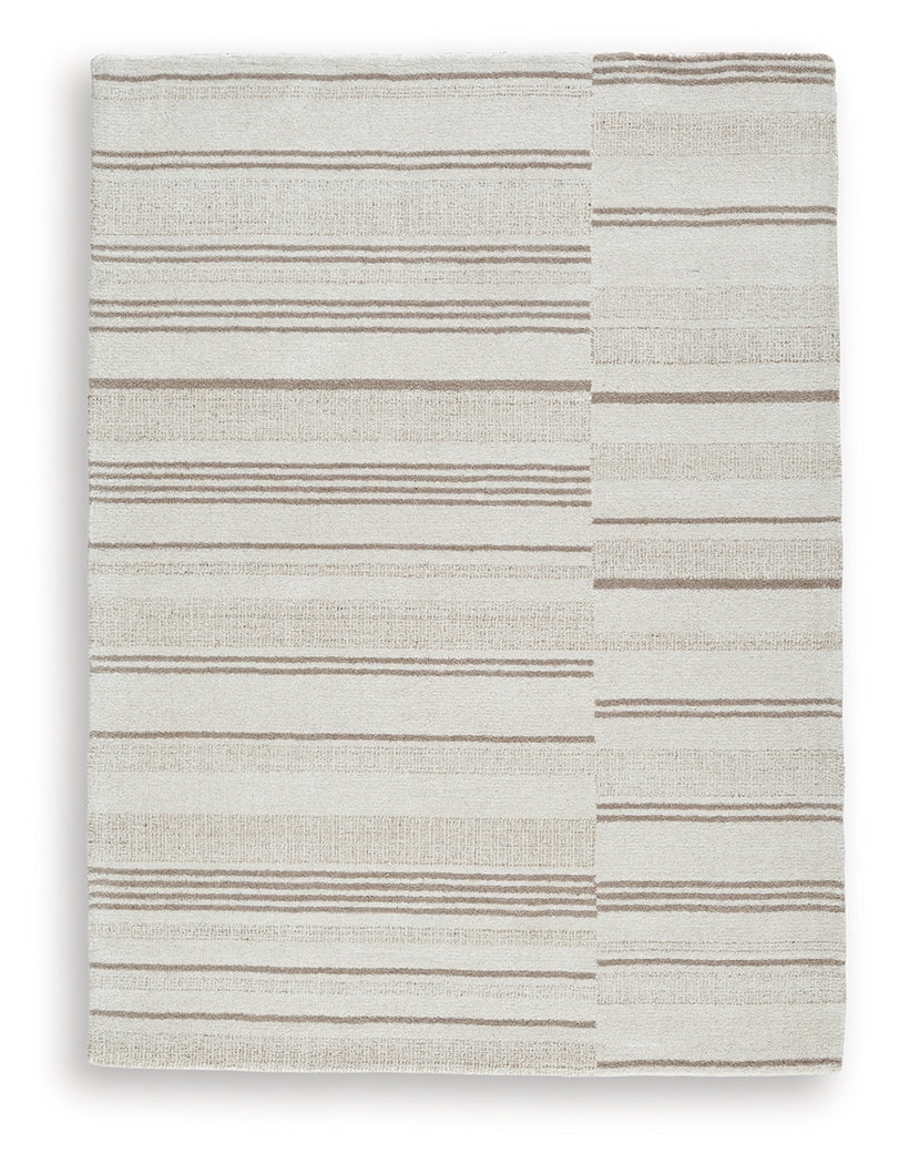 Gadence Ivory/Tan 5' x 7' Area Rug