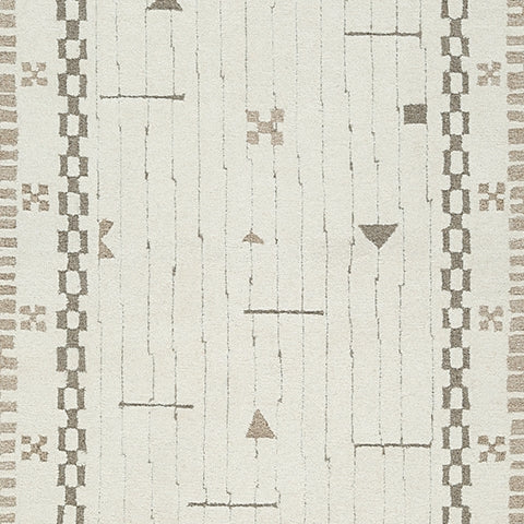 Dot Cream/Brown/Taupe 5' x 7' Area Rug