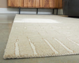 Wolbert Tan/Ivory 5' x 7' Area Rug