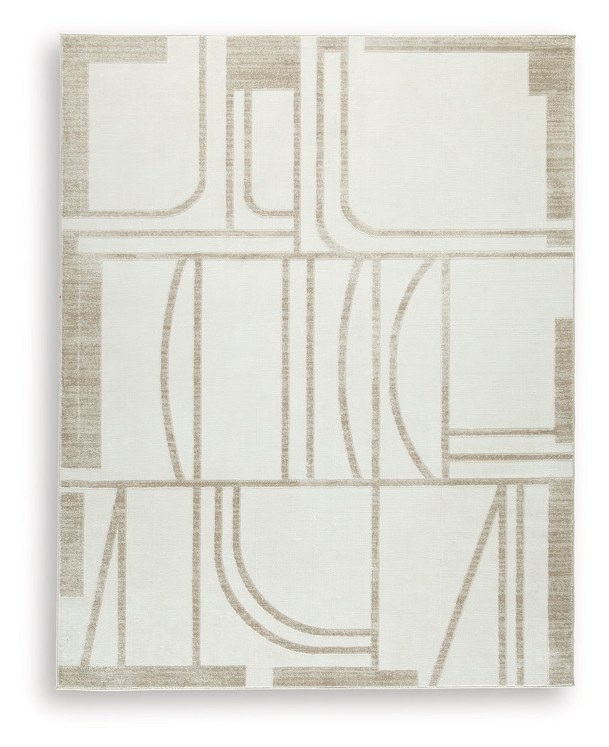 Farongrove Ivory/Beige 7'10" x 10' Area Rug