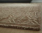 Merrittman Brown/Ivory 5' x 7' Area Rug