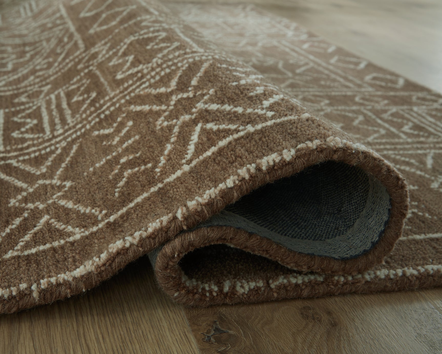 Merrittman Brown/Ivory 5' x 7' Area Rug