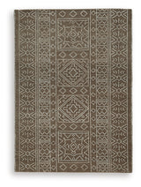 Merrittman Brown/Ivory 5' x 7' Area Rug