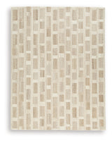 Lisgrove Tan/Brown/White 7'8" x 10' Area Rug