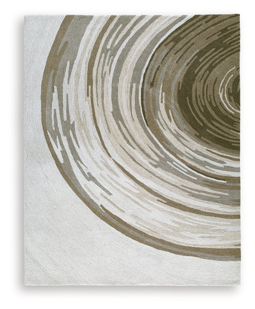 Rizwana Ivory/Brown/Gray 7'6" x 10' Area Rug