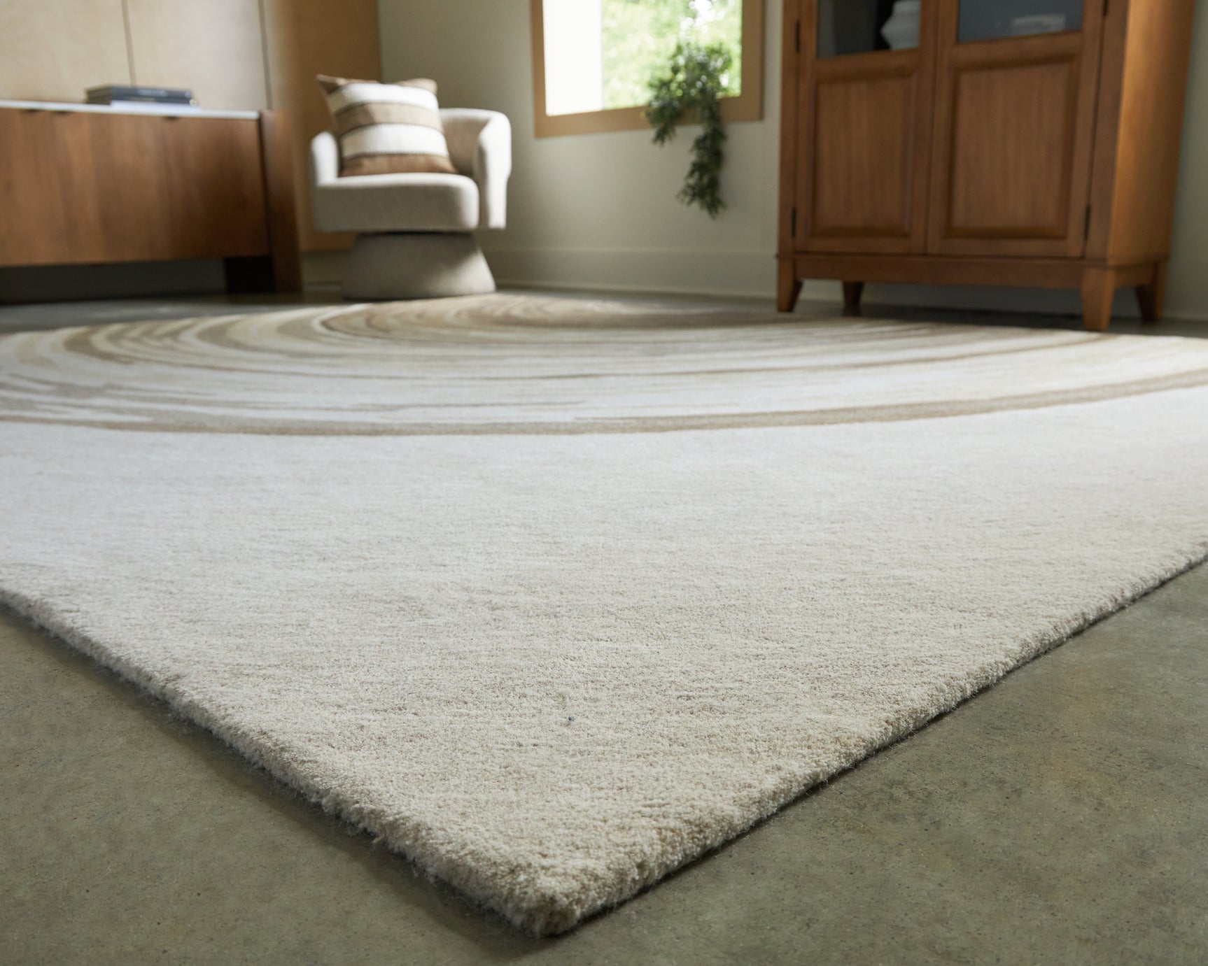 Rizwana Ivory/Brown/Gray 5' x 7' Area Rug
