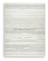 Genemost Ivory/Blue 7'8" x 10' Area Rug