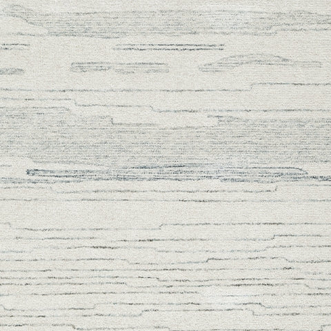 Genemost Ivory/Blue 5' x 7' Area Rug