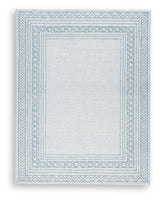 Azelhurst Blue/Ivory/Gray 7'8" x 10' Area Rug