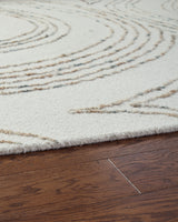 Deenbury Ivory/Green/Brown 5' x 7' Area Rug