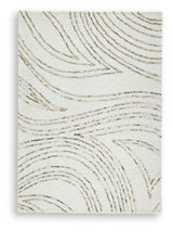 Deenbury Ivory/Green/Brown 5' x 7' Area Rug