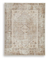 Livdon Brown/Beige/Gray Washable Large Rug