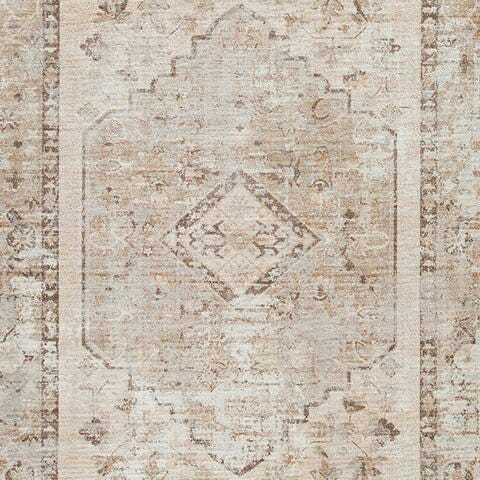 Livdon Brown/Beige/Gray Washable Large Rug