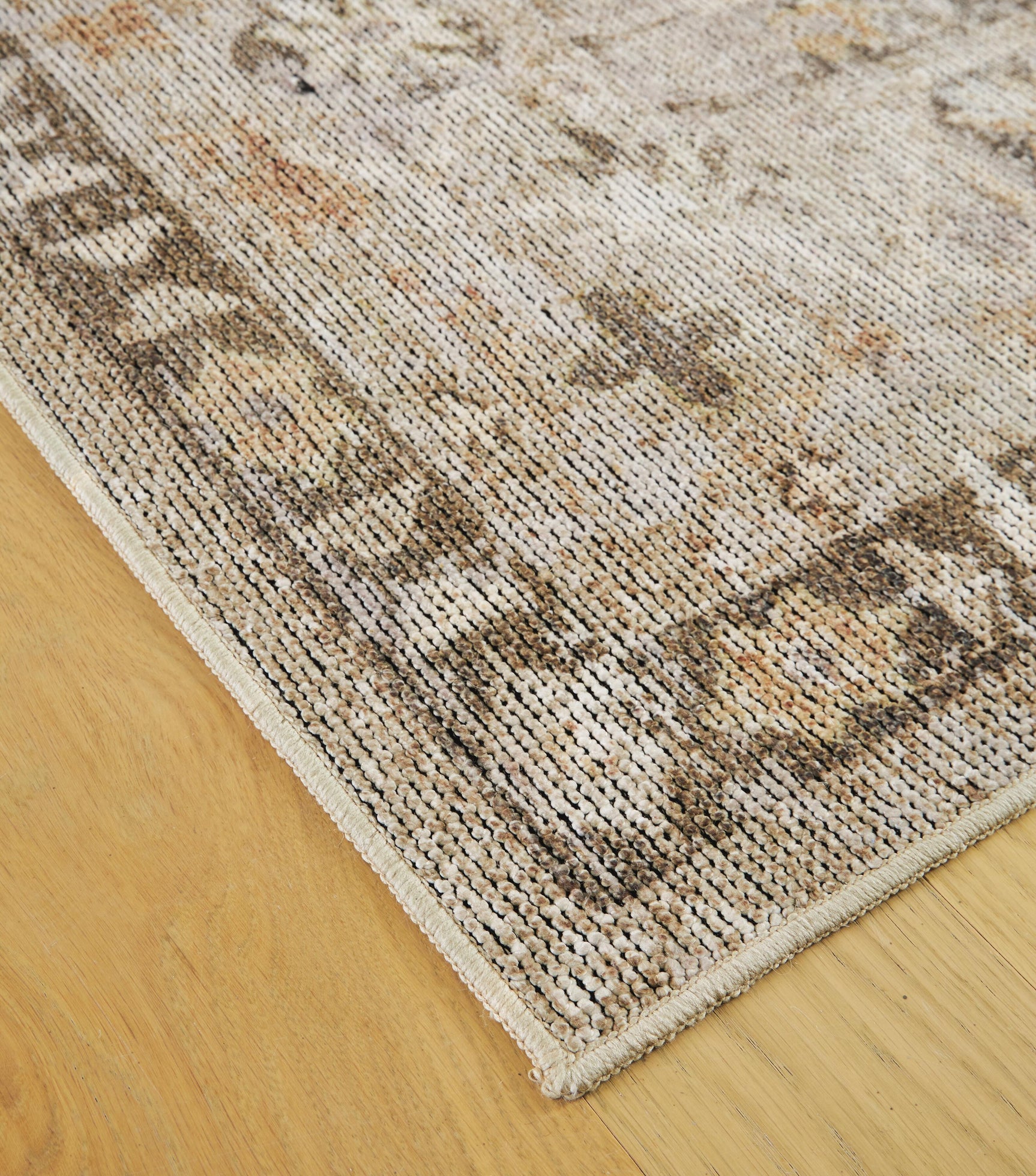 Livdon Brown/Beige/Gray Washable Large Rug
