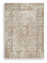 Livdon Brown/Beige/Gray Washable Medium Rug