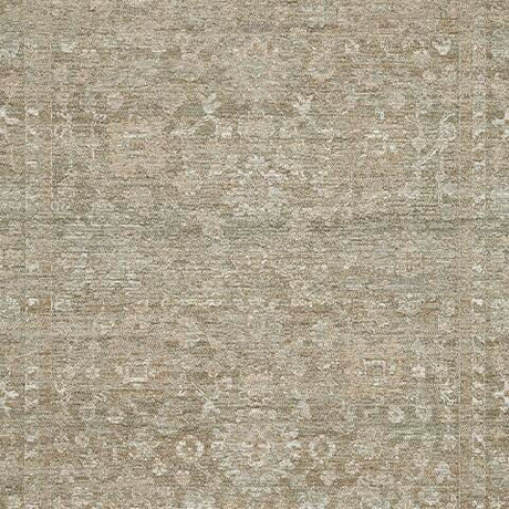 Neroham Gray/Brown/Cream Medium Rug finish detail