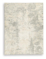 Raif Gray/White/Cream Large Rug
