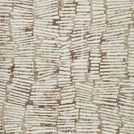 Uduak Cream/Tan/Rust Medium Rug finish detail