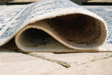 Daddridge 5' x 7' Blue Gray Ivory Medallion Rug