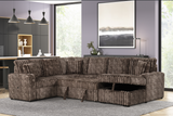 Raha II Brown Storage Sectional