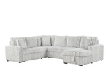 Raha II Grey Storage Sectional