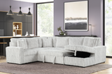 Raha II Grey Storage Sectional