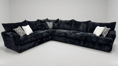 Rizz Black 4-Piece Sectional Sofa view 2